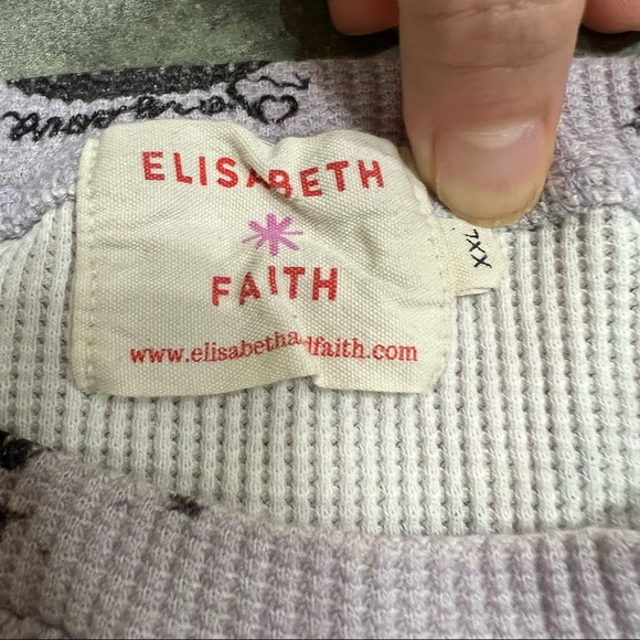 Elizabeth Faith TAYLOR SWIFT Purple Waffle Knit Lounge Pajama Set Youth 2XL EUC - Picture 3 of 10